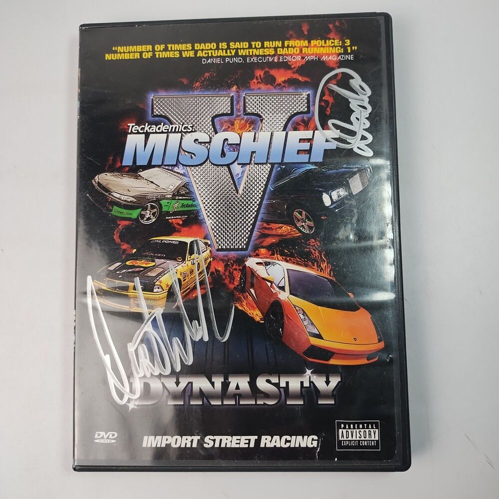 SIGNED Teckademics: Mischief V  Dynasty (DVD, 2005) Import Street Racing